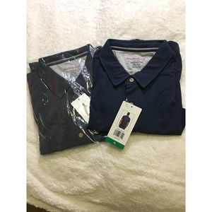Set of 2: NWT Weatherproof VINTAGE Blue Polo, Size XL